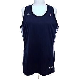 Adidas NWOT NBA Navy and White Jersey Women 2XL